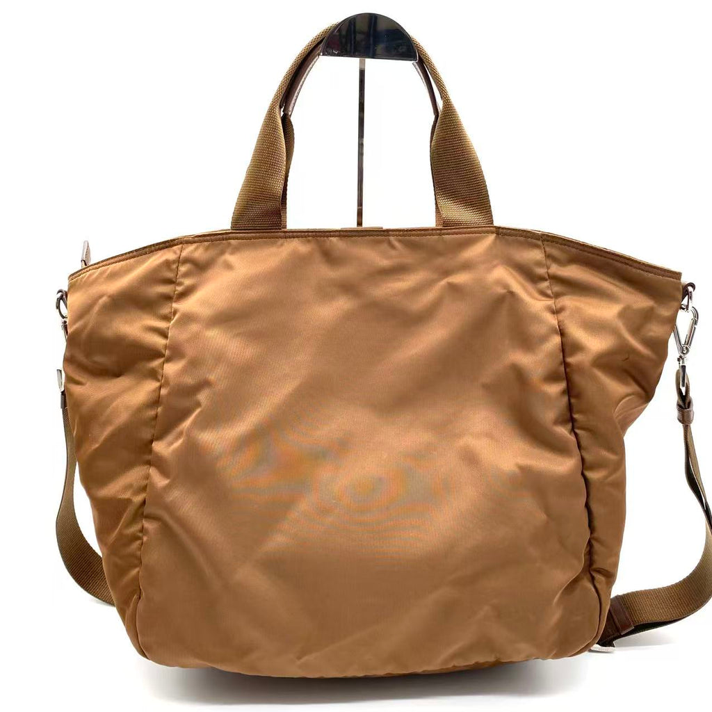 Prada Tessuto Nylon Shopping Tote Corinto