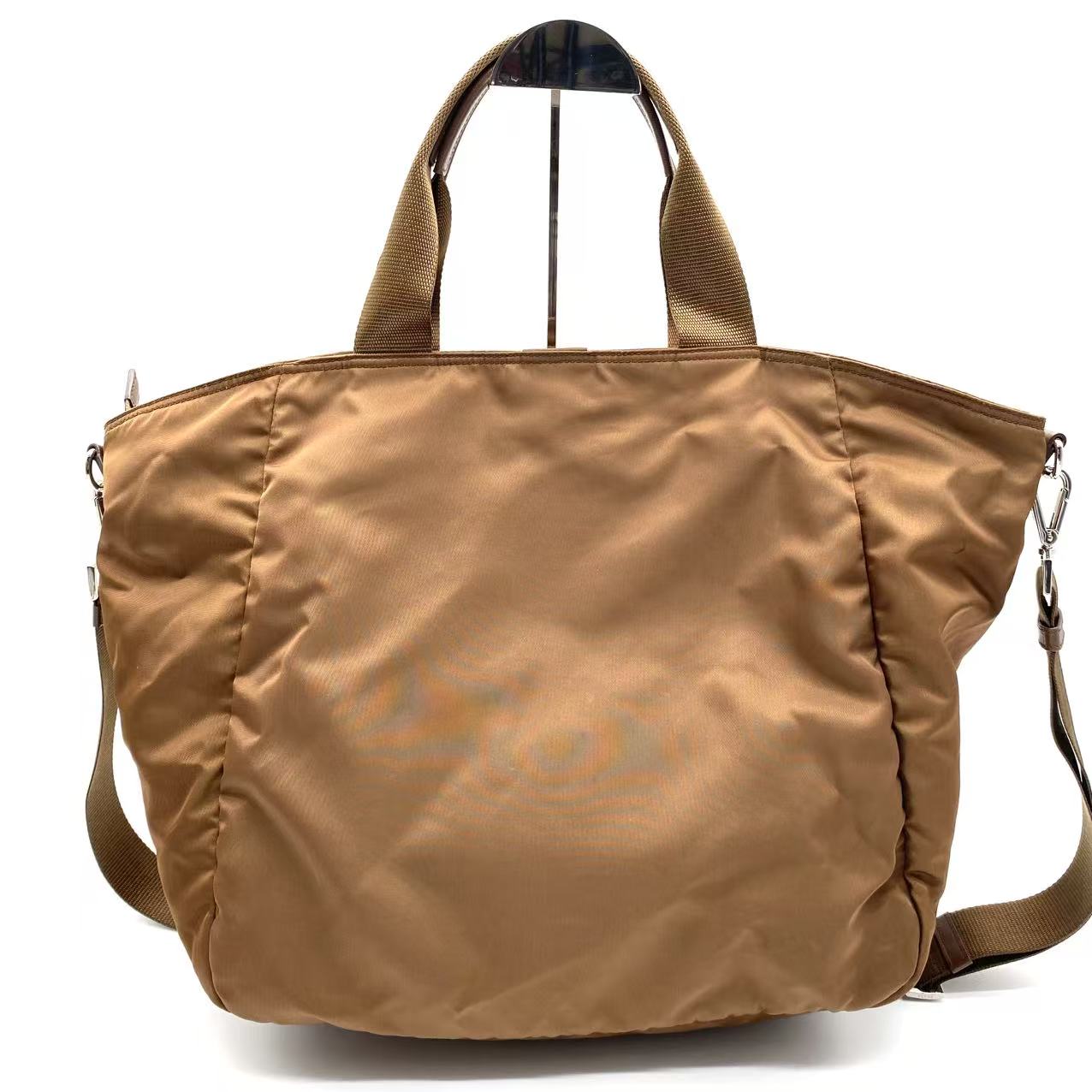 Prada Tessuto Nylon Shopping Tote Corinto