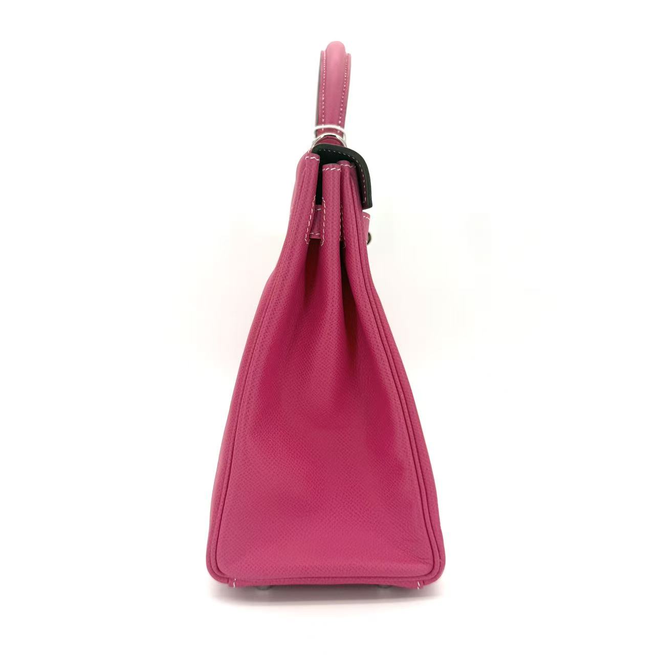 Kelly 32 Epsom E5 Rose Tyrien with Gold Hardware