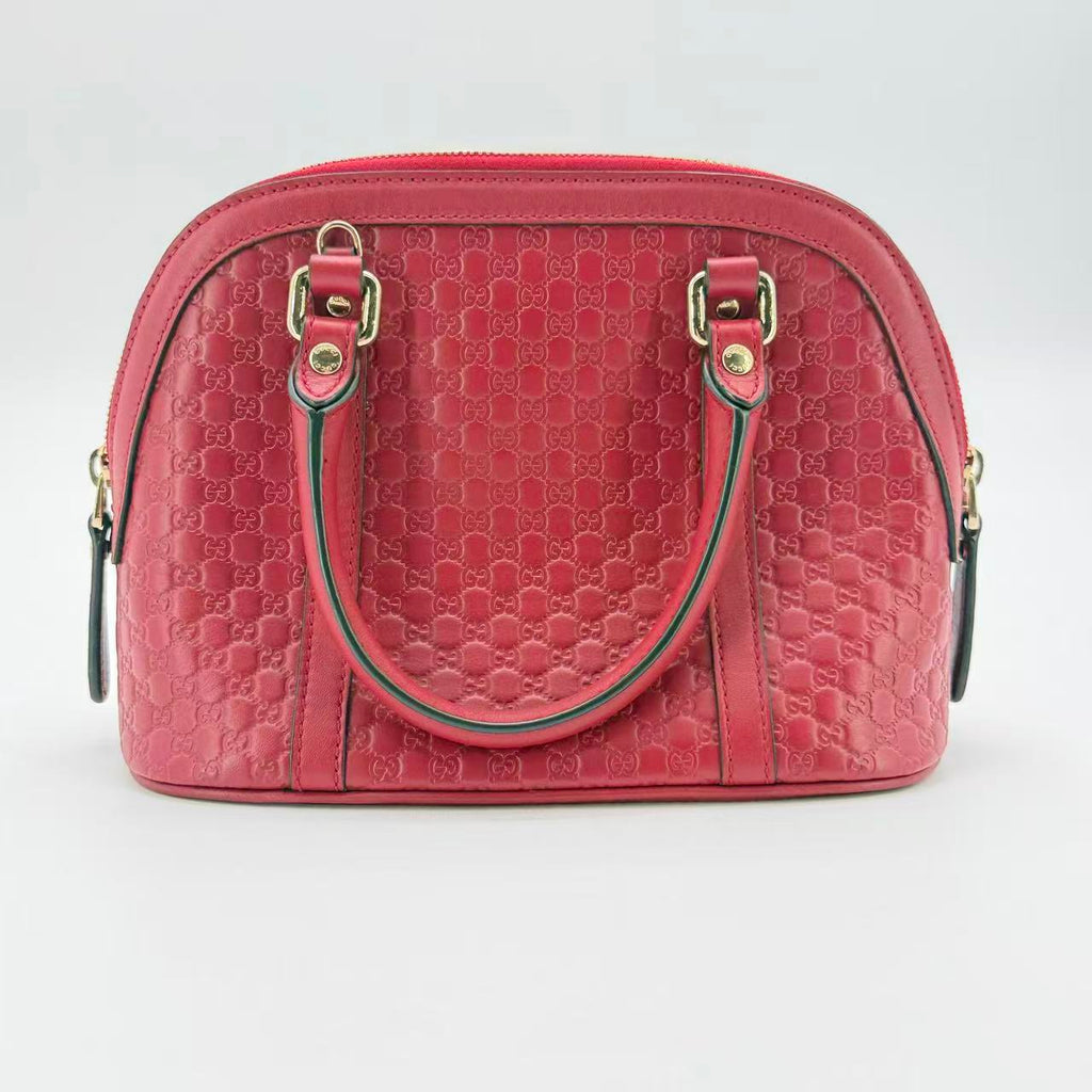 Convertible Dome Satchel Microguccissima Leather Mini