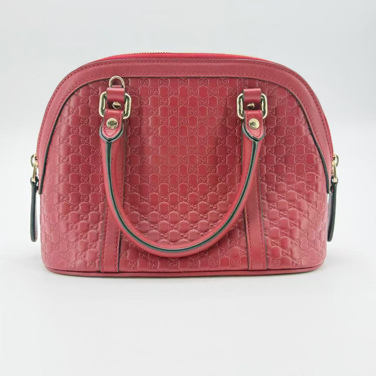 Convertible Dome Satchel Microguccissima Leather Mini