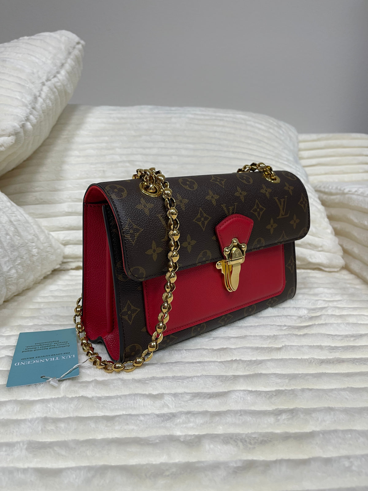 Louis Vuitton Victoire Handbag Monogram Canvas and Leather