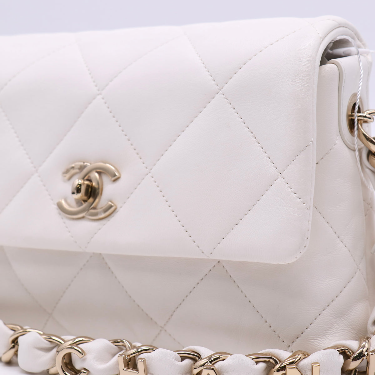 Lambskin Quilted Small Logo Strap Flap Bag Twins LDZ1704