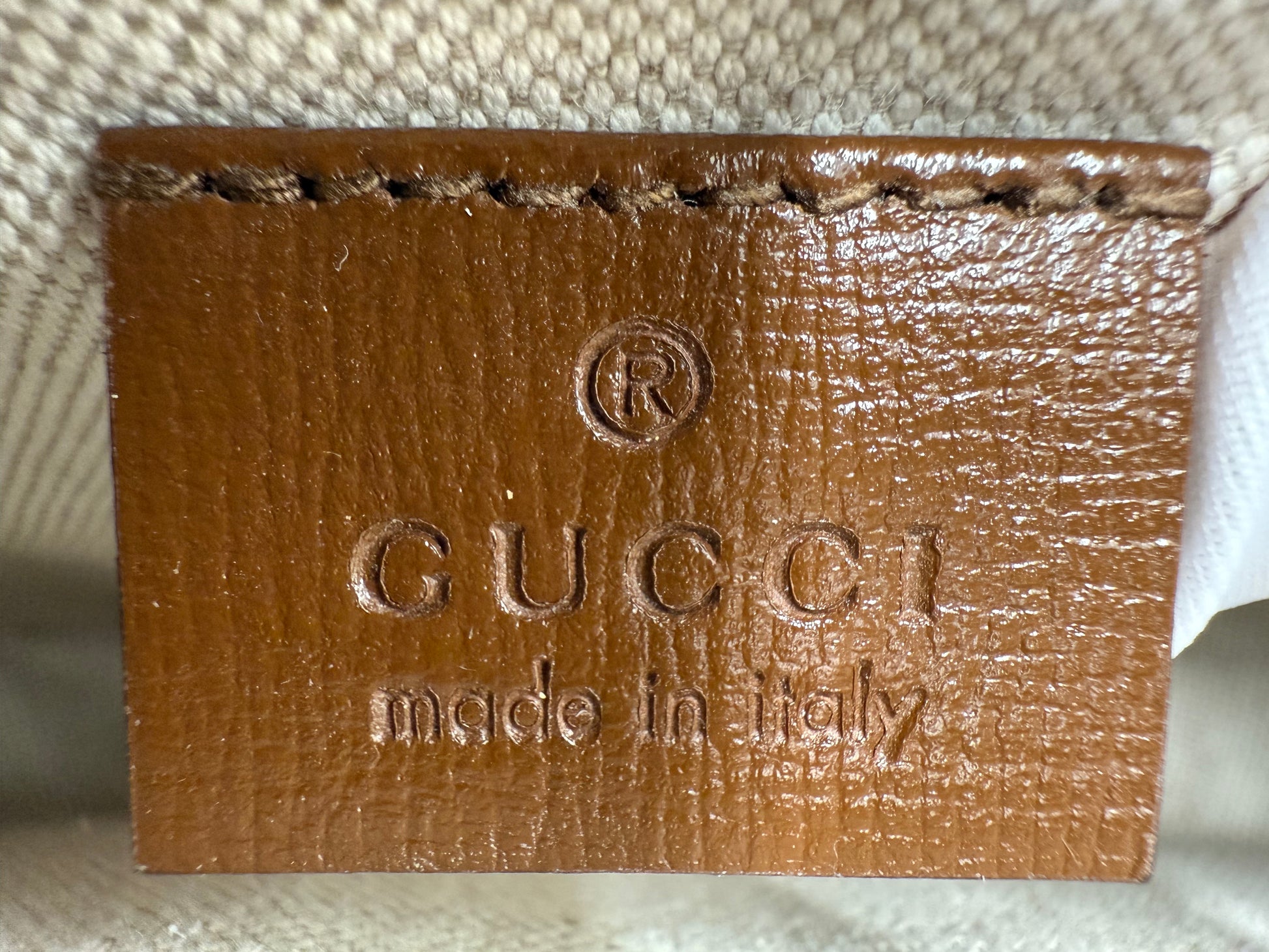 PRE-OWNED Gucci Horsebit 1955 small shoulder bag in GG Supreme canvas