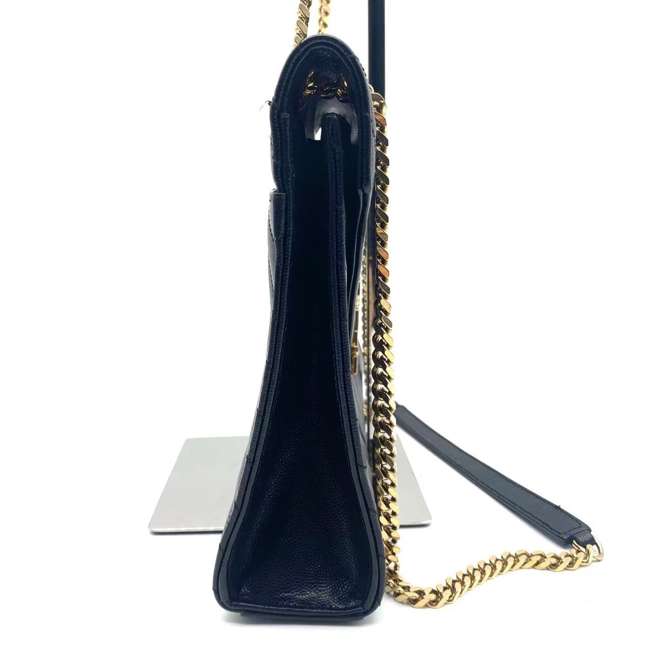 Leather Envelope Large Black