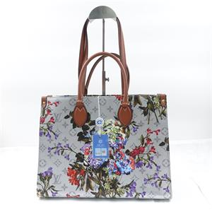 Metallic Monogram LV Garden OnTheGo MM Silver