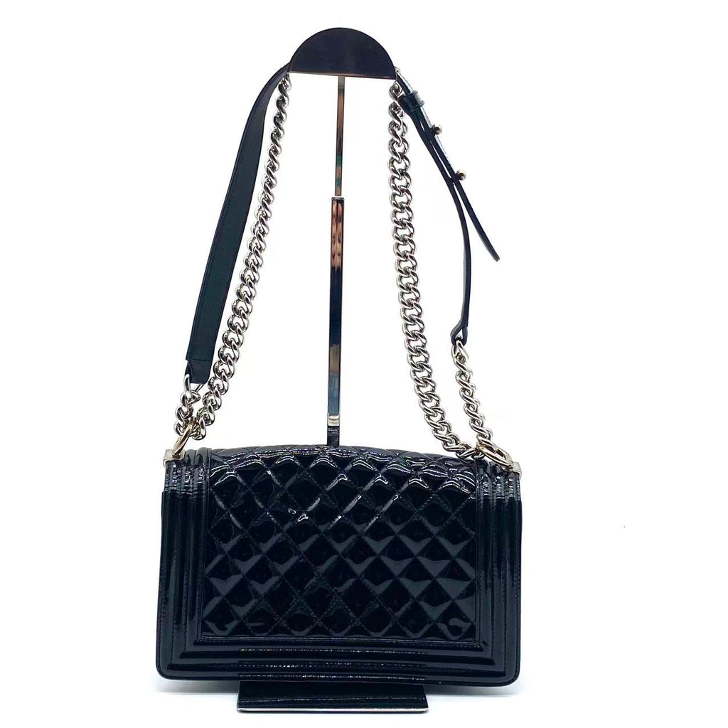 Boy patent leather crossbody bag