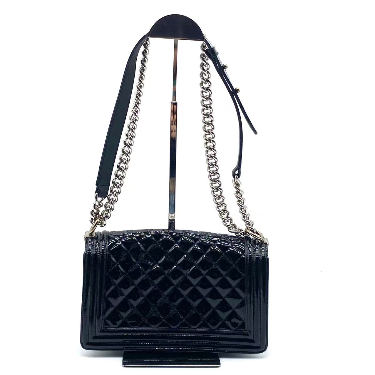 Boy patent leather crossbody bag
