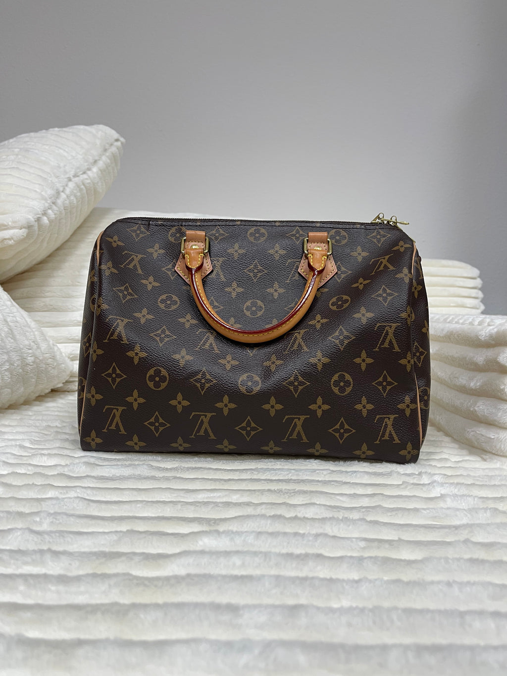 Louis Vuitton Speedy Handbag Monogram Canvas 30