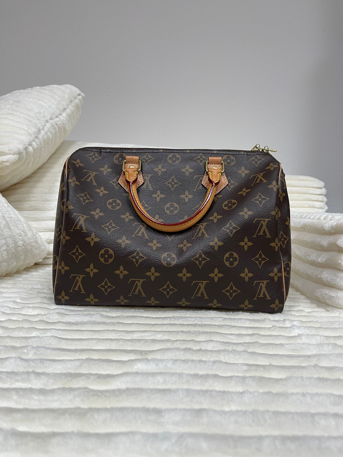 Louis Vuitton Speedy Handbag Monogram Canvas 30