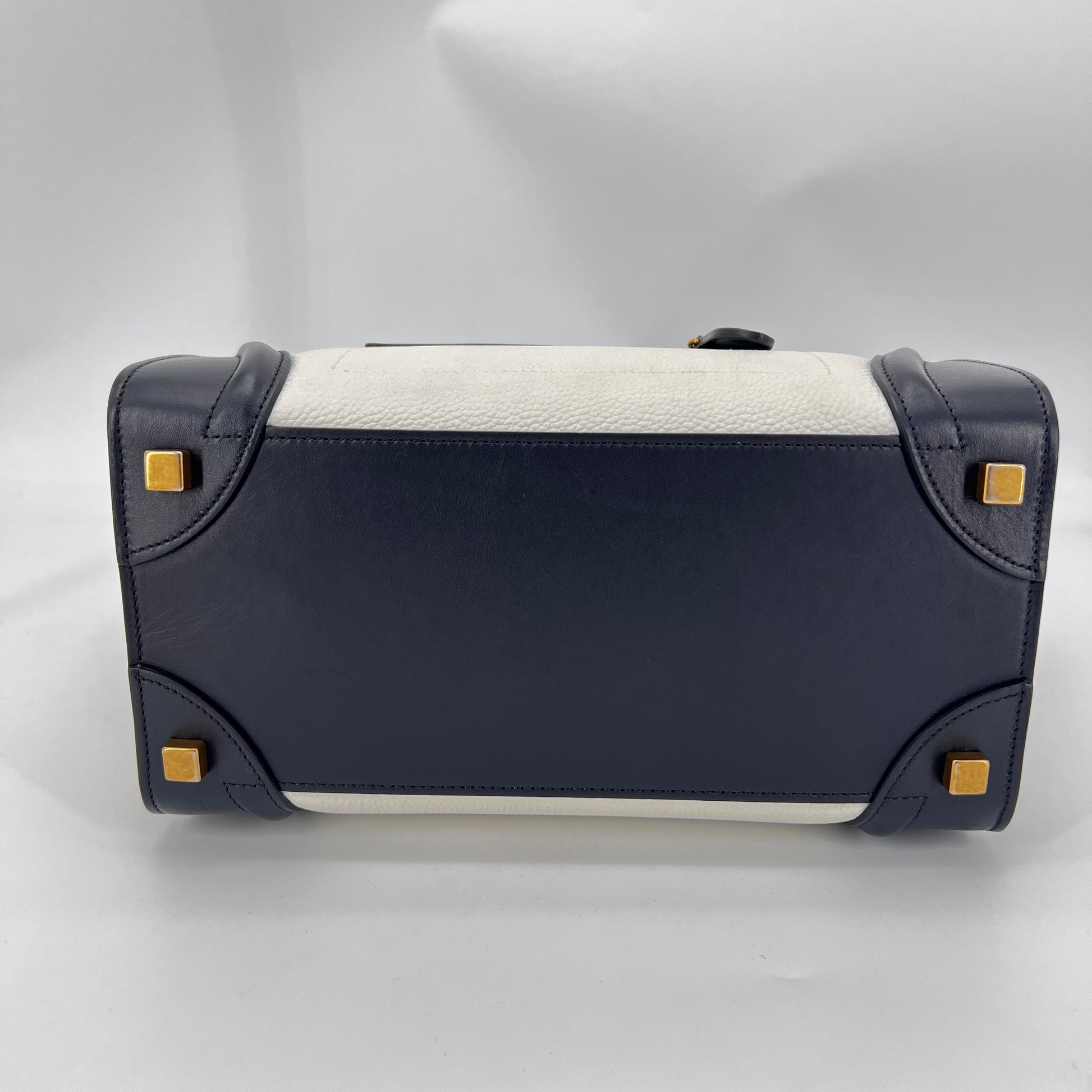 Tricolor Luggage Bag Leather Mini - twins