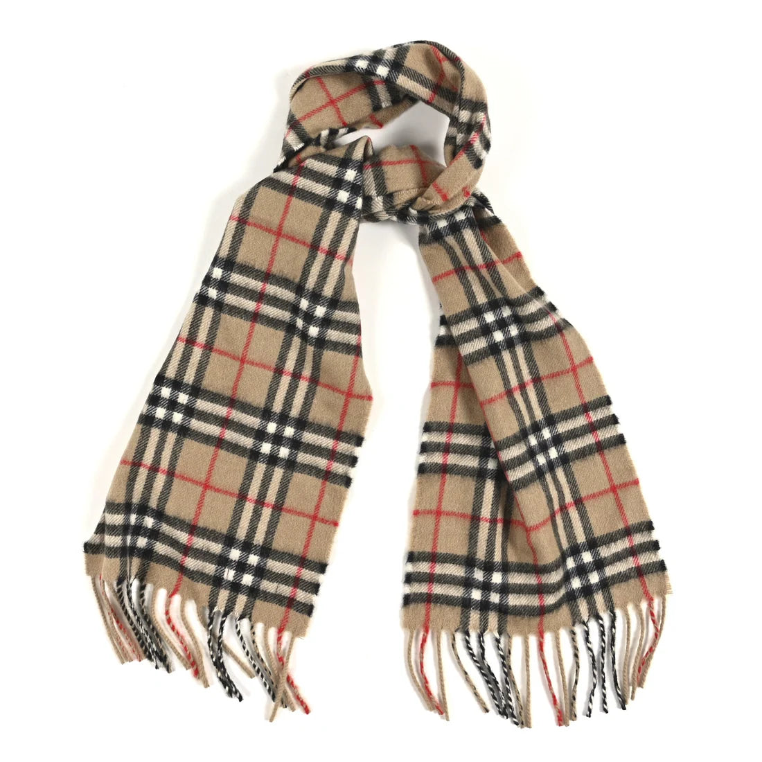 Burberry Check Cashmere Scarf  twins W23656