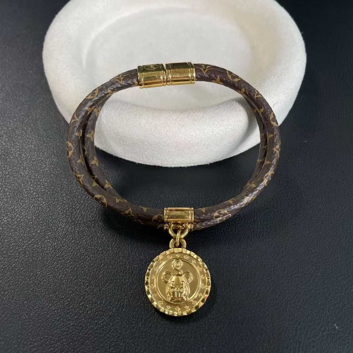 Louis Vuitton Canvas Monogram Charm Bracelet Twins LDZ1584