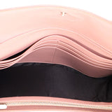 Pink Cannage Leather Lady Dior Wallet On Chain twins