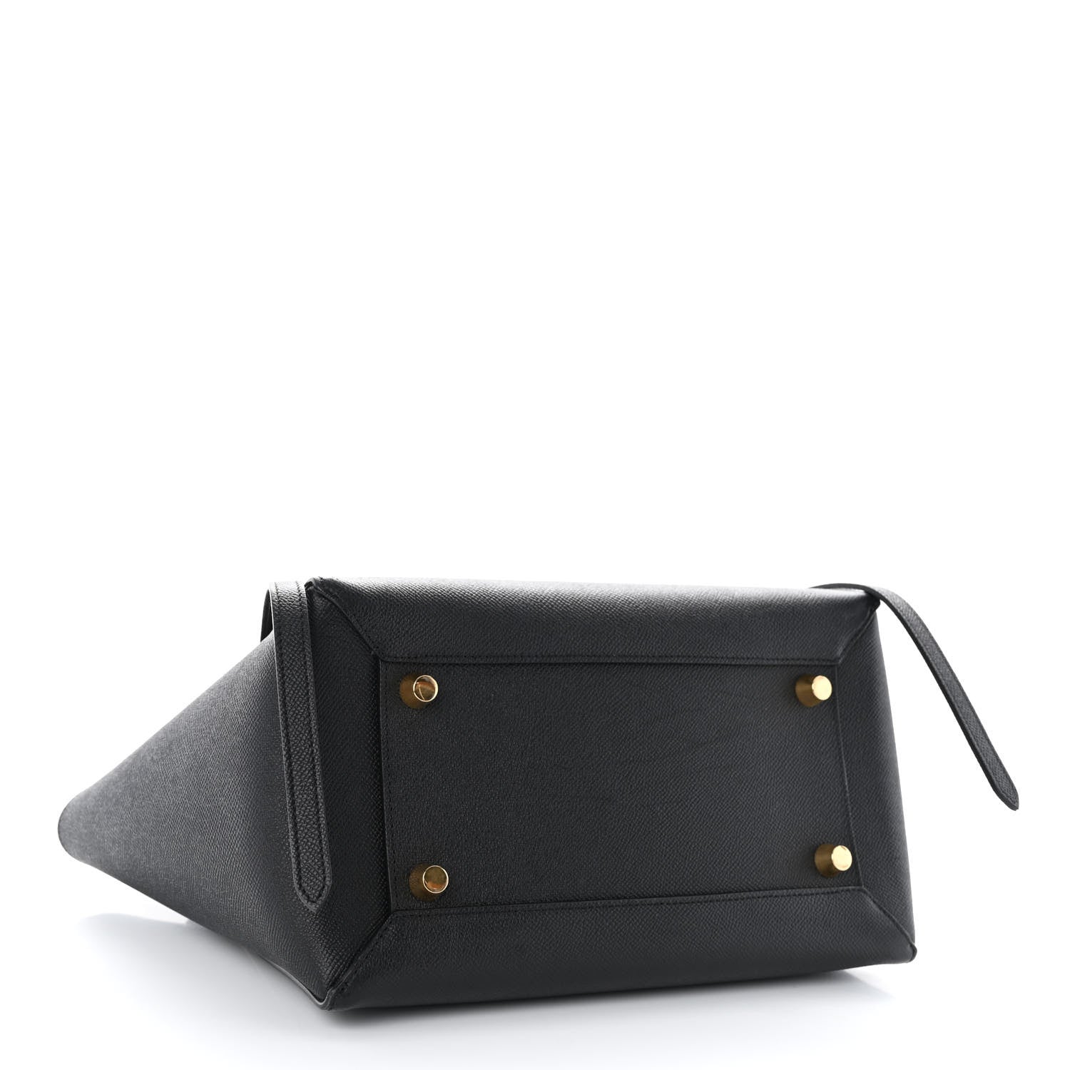 Grained Calfskin Micro Belt Bag Black twins