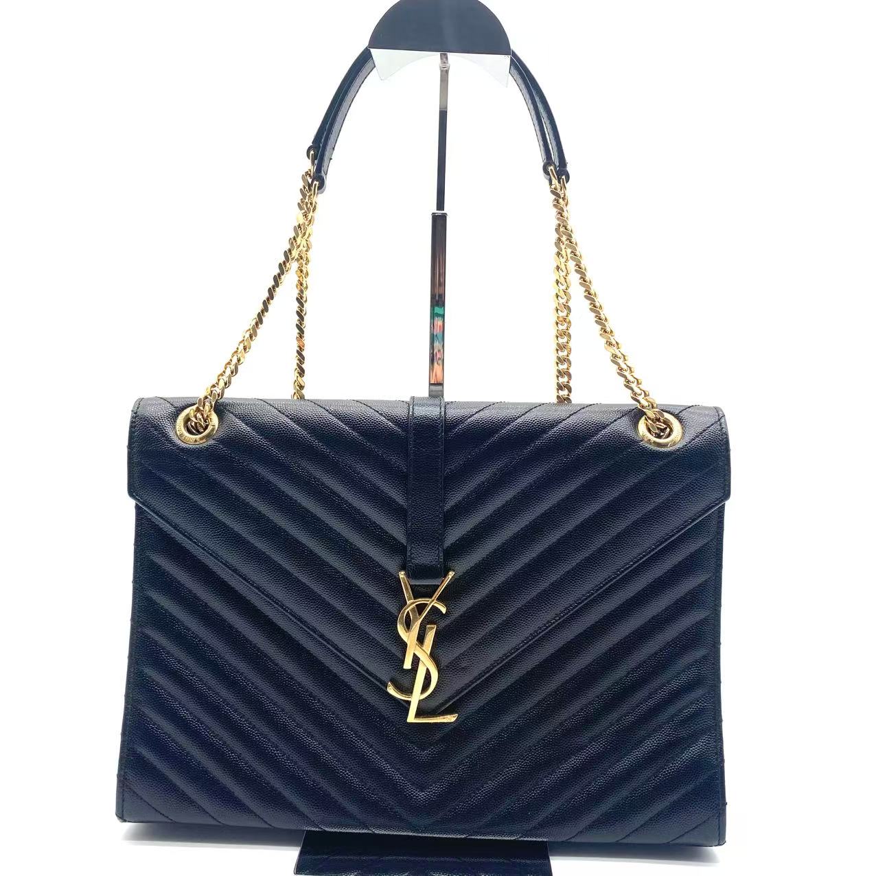 Leather Envelope Large Black