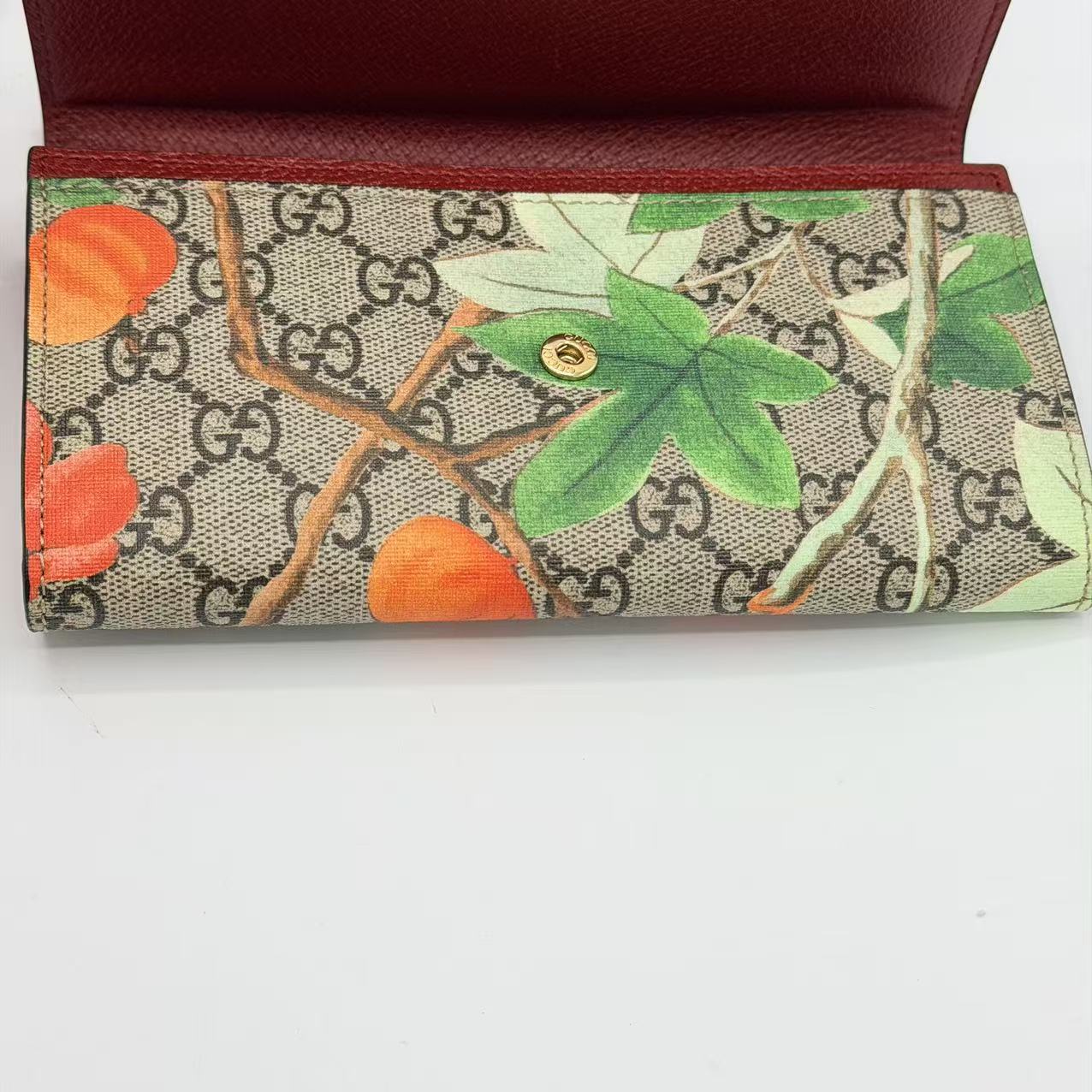Multicolor GG Supreme Tian Print Canvas Continental Flap Wallet