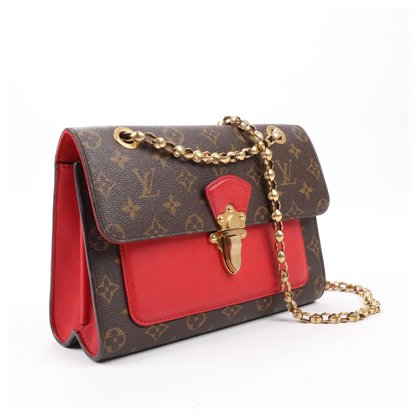 Victoire Handbag Monogram Canvas and Leather Twins