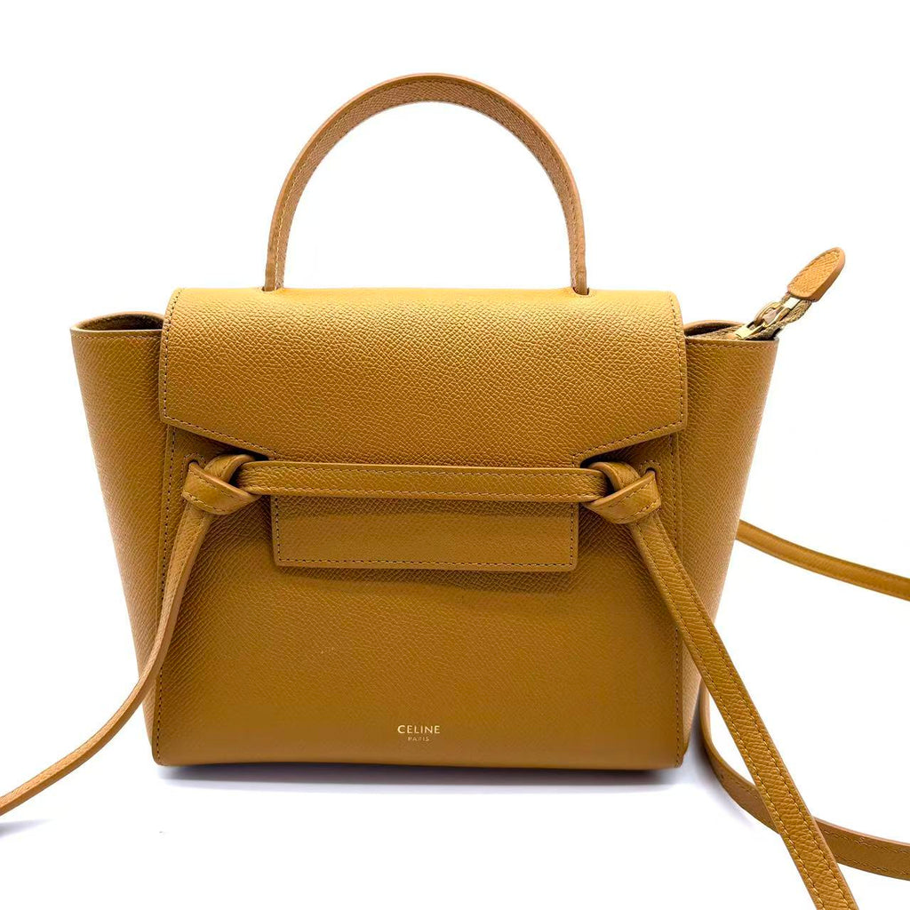 Nano Grained Calfskin Belt Bag satchel