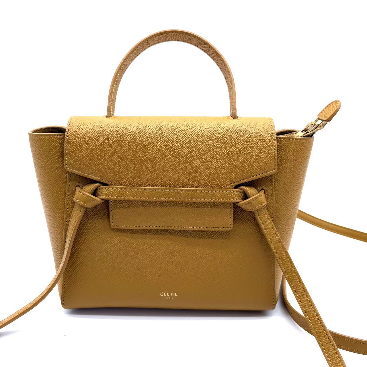 Nano Grained Calfskin Belt Bag satchel