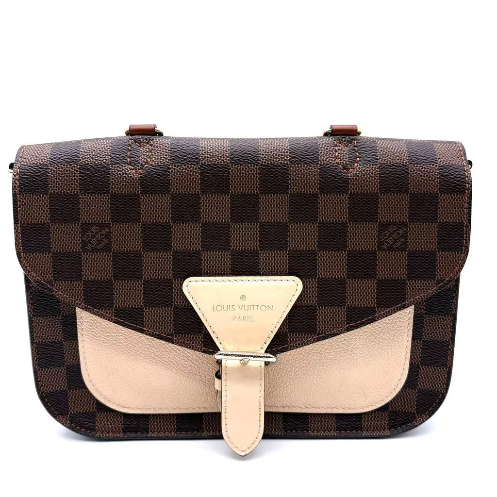 Beaumarchais Handbag Damier with Leather LDM-1687