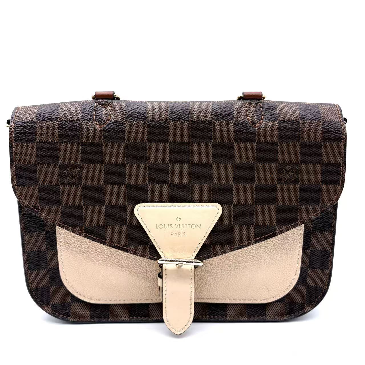Beaumarchais Handbag Damier with Leather LDM-1687