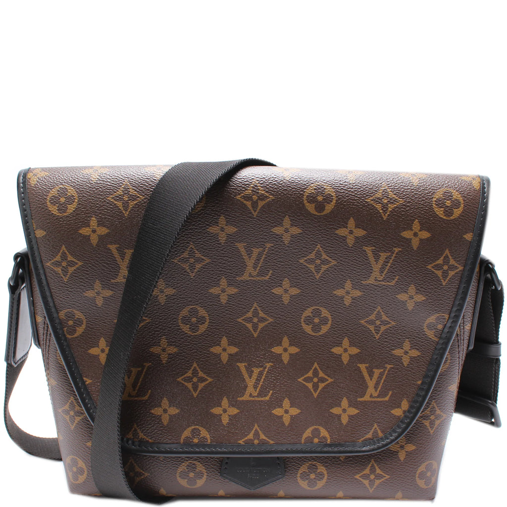 Louis Vuitton Monogram Macassar Canvas Magnetic Messenger Bag LDJ3703 twins LDJ3703