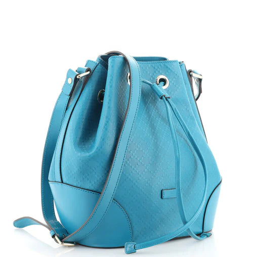 Bright Bucket Bag Diamante Leather Large twins