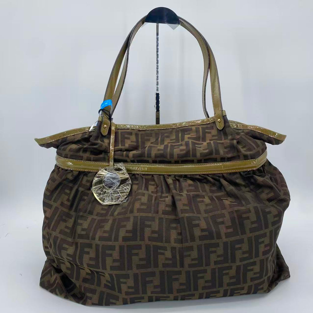 Borsa a tracolla in tela Fendi Zucca Tote