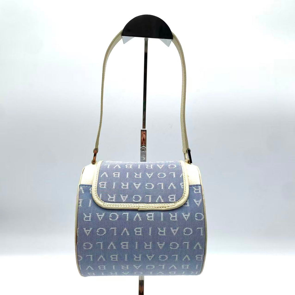 Bvlgari Canvas Shoulder Bag Vintage