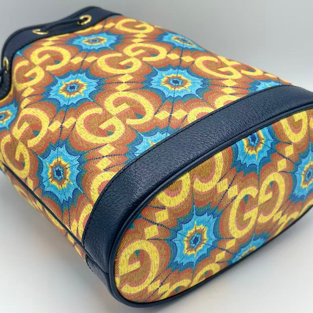 Aria 100th Anniversary Bucket Bag Kaleidoscope Print GG