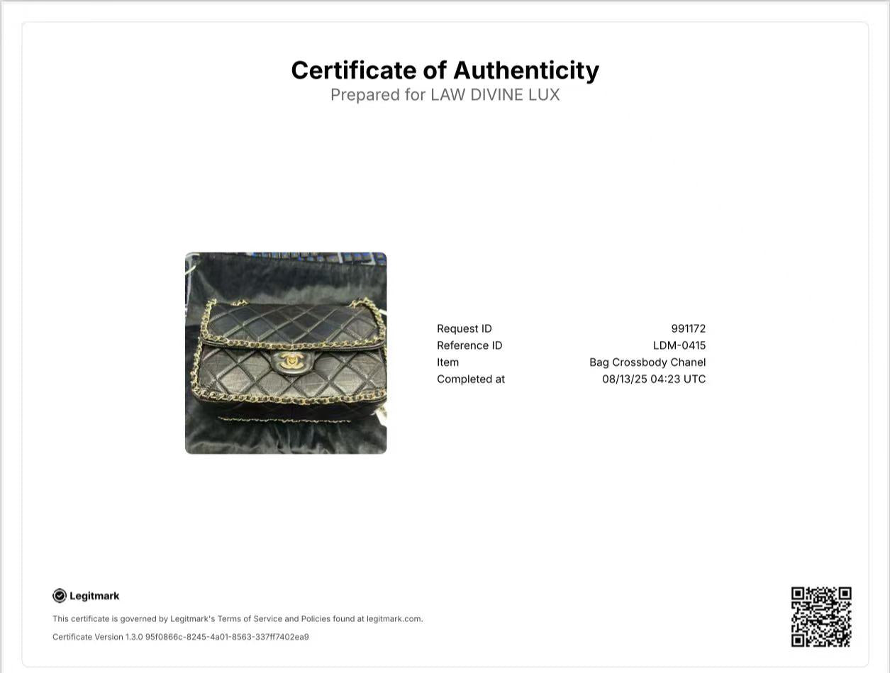 Chanel  Crumpled Calfskin Medium Chain All Over Flap