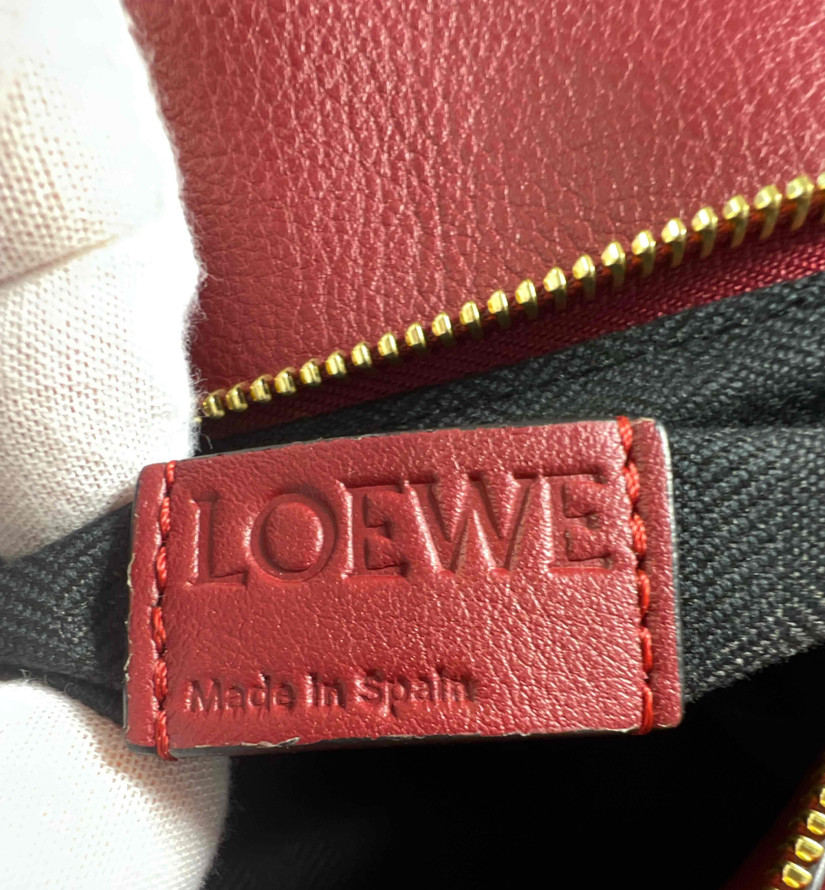 Loewe Puzzle Large Red Multitone Leather Bag B24437