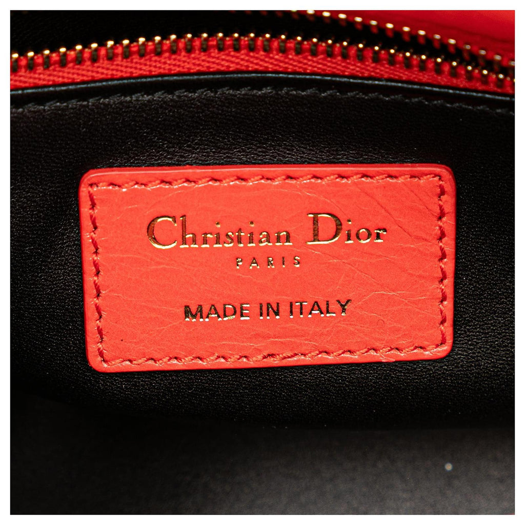 Lady Dior Bag Sequin Embellished Leather Medium Twins