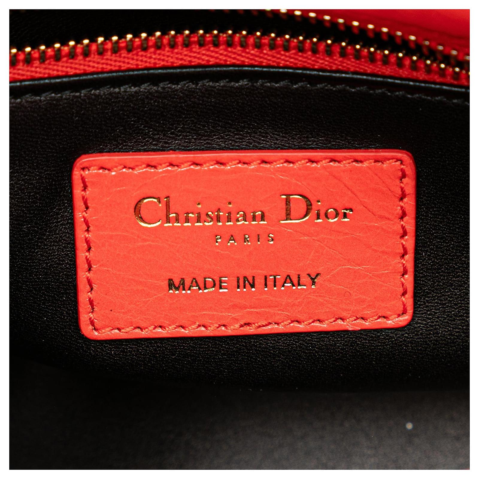 Lady Dior Bag Sequin Embellished Leather Medium Twins