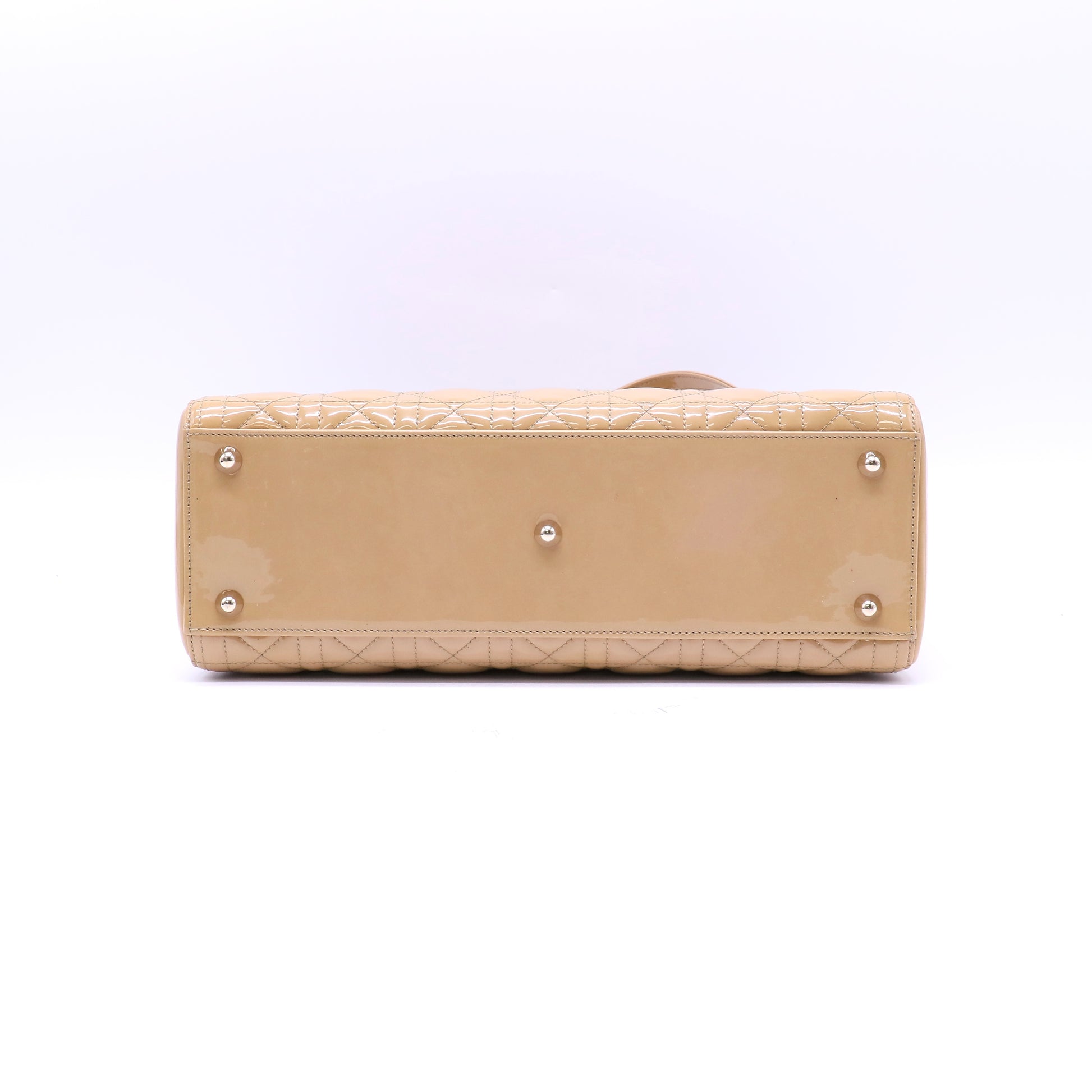 Lady Dior Bag Cannage Quilt Patent Large Twins B22335