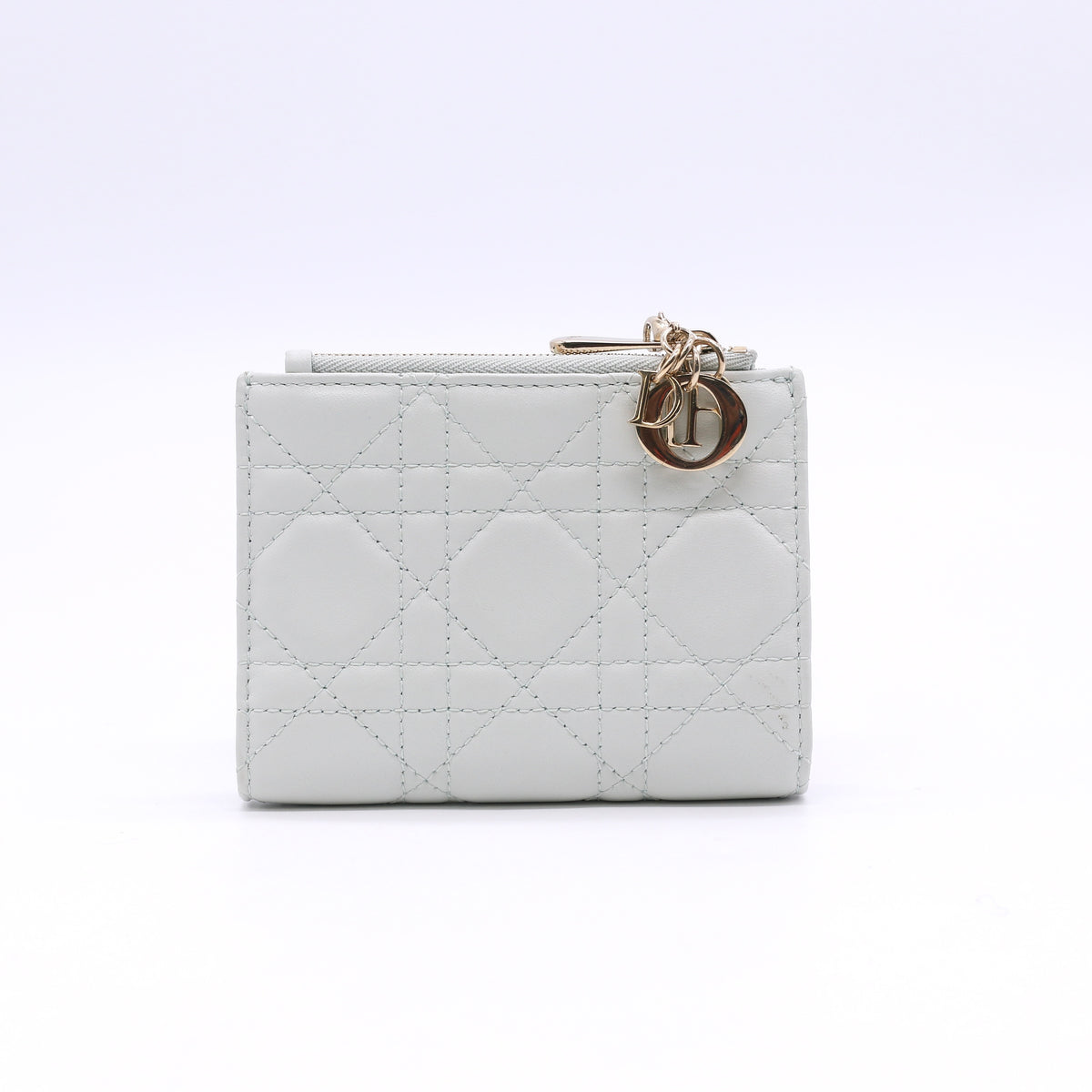 Dior Lady Dior Dahlia Compact Wallet Twins LDJ6845