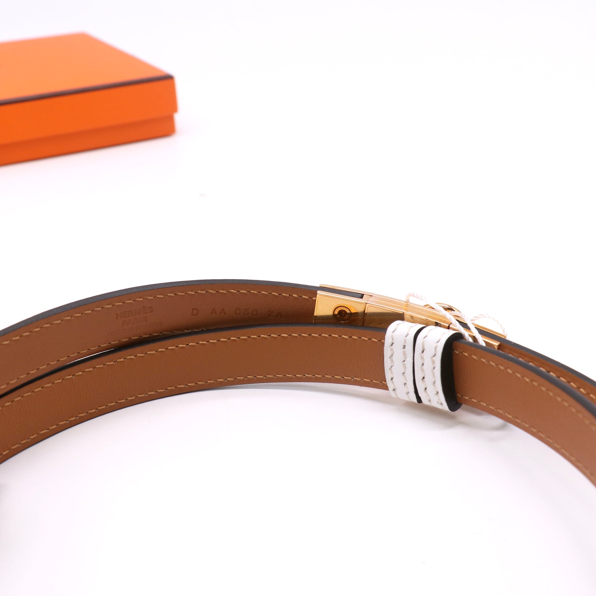 18 mm Epsom Leather Kelly Belt Twins  LDZ710