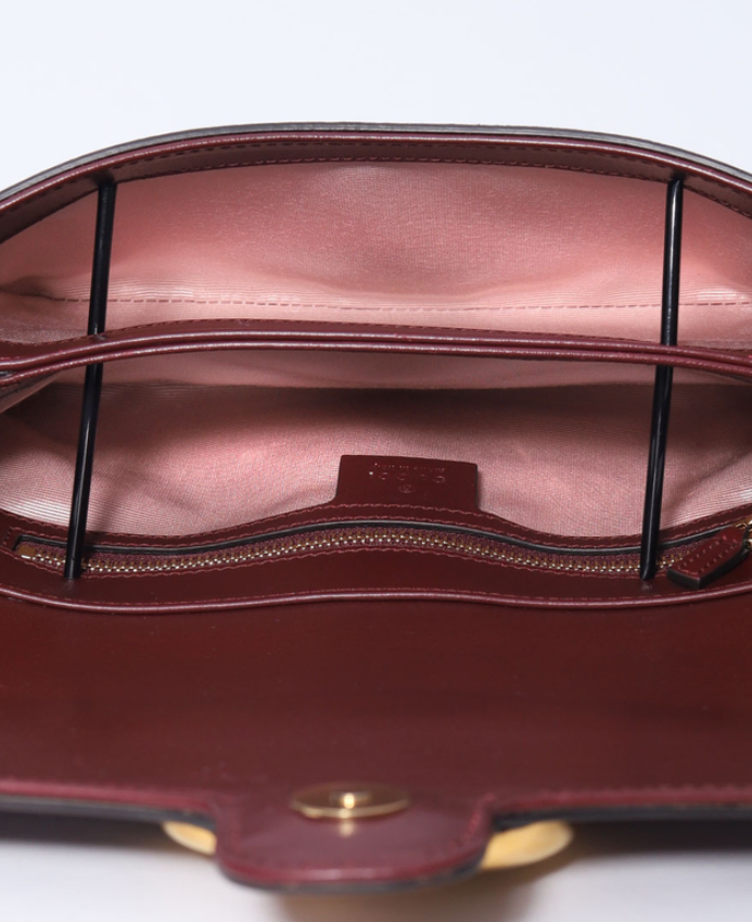 Burgundy Leather Small Arli Crossbody Ba twins