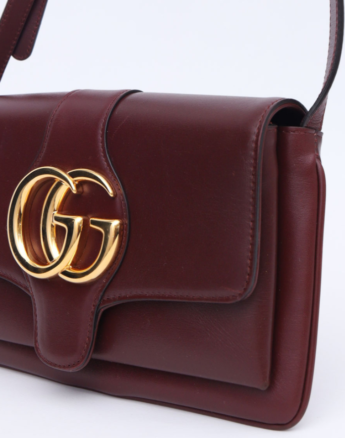 Burgundy Leather Small Arli Crossbody Ba twins