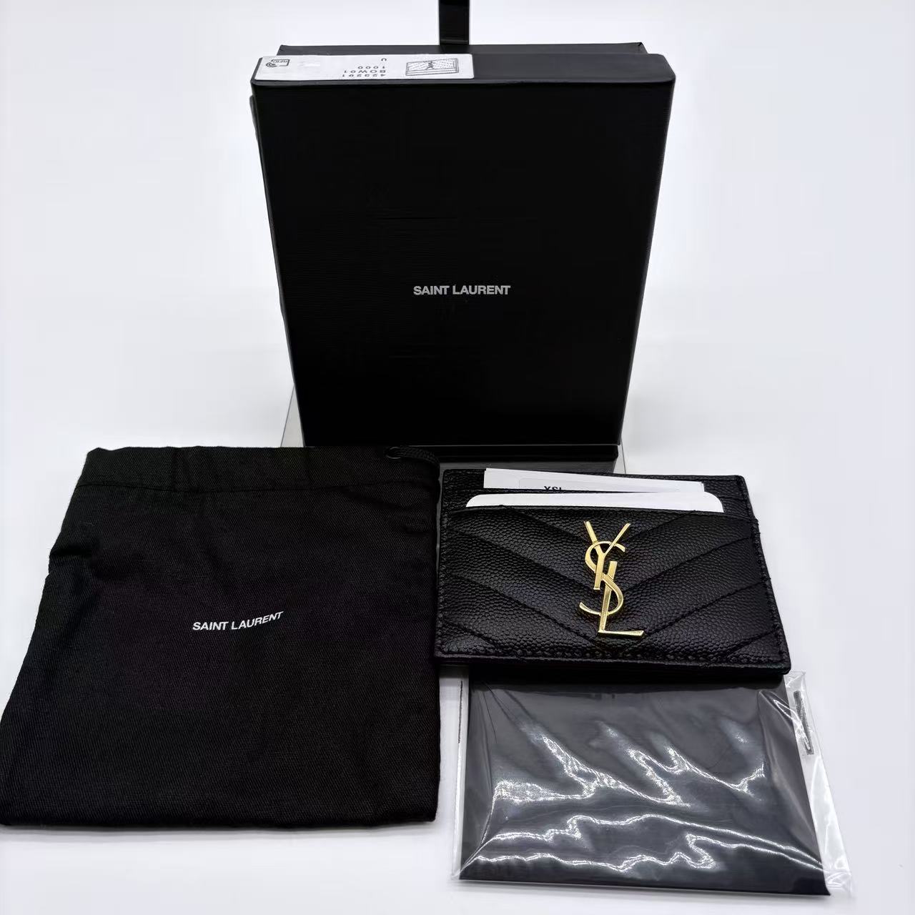 SAINT LAURENT Cassandre Card Holder