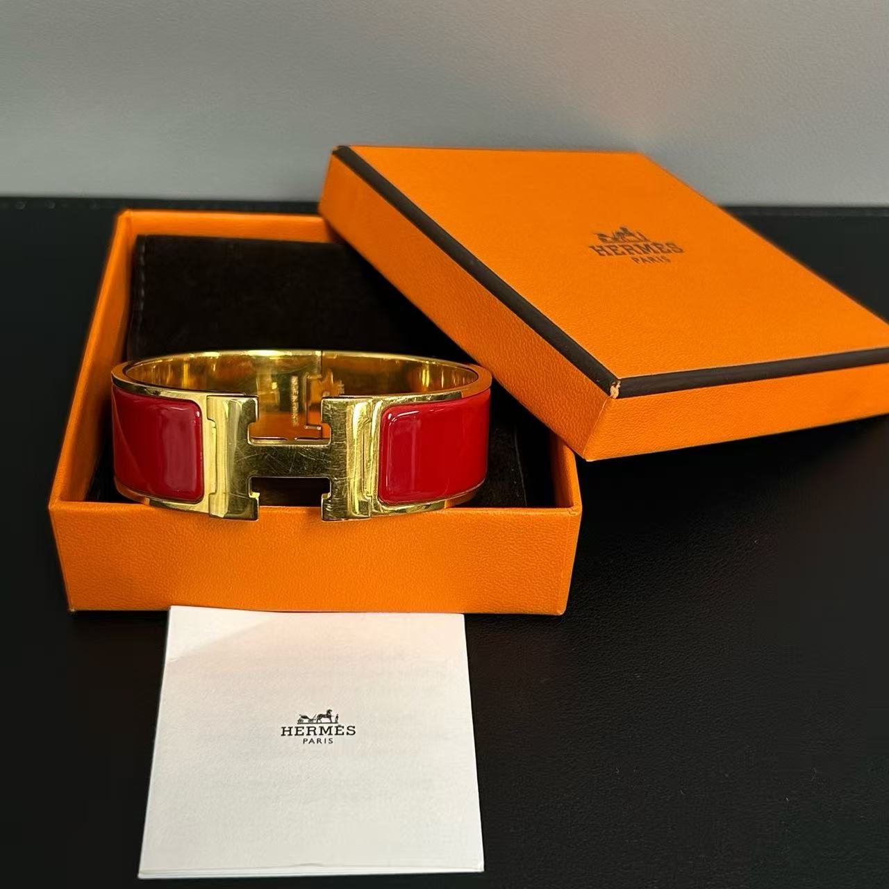 Clic H Bracelet Enamel Wide Twins LDJ3802