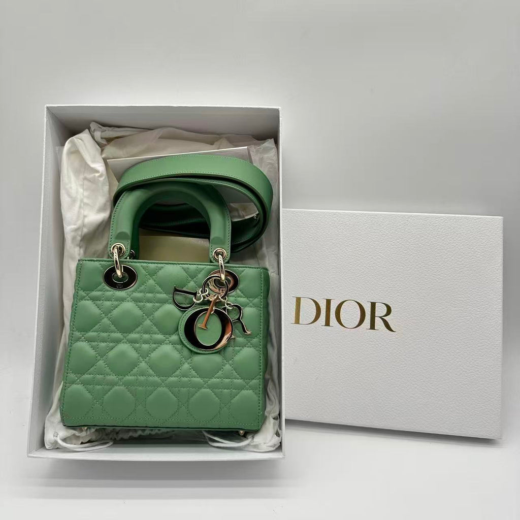 Lady Dior Bag Cannage Quilt Lambskin Medium