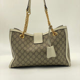 Gucci Padlock Chain Tote GG Coated Canvas Medium