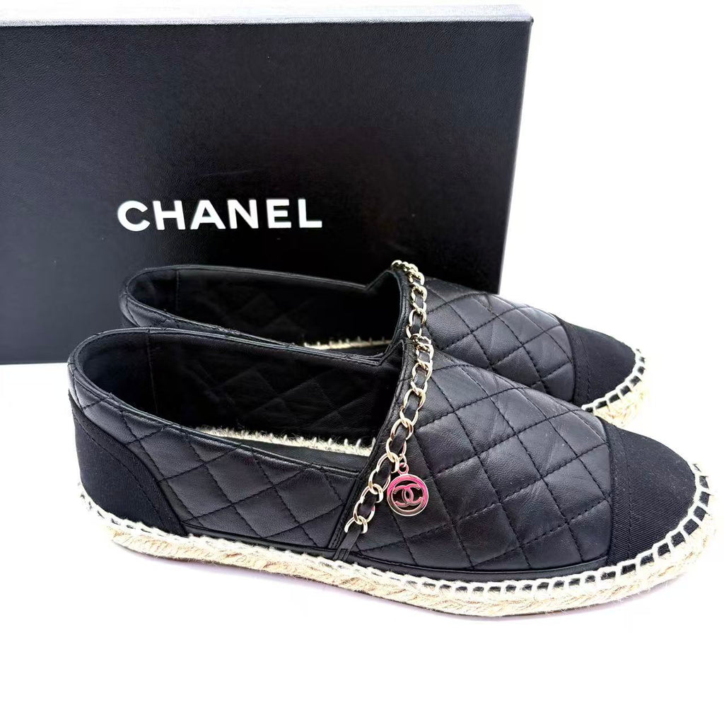 Leather espadrilles Black