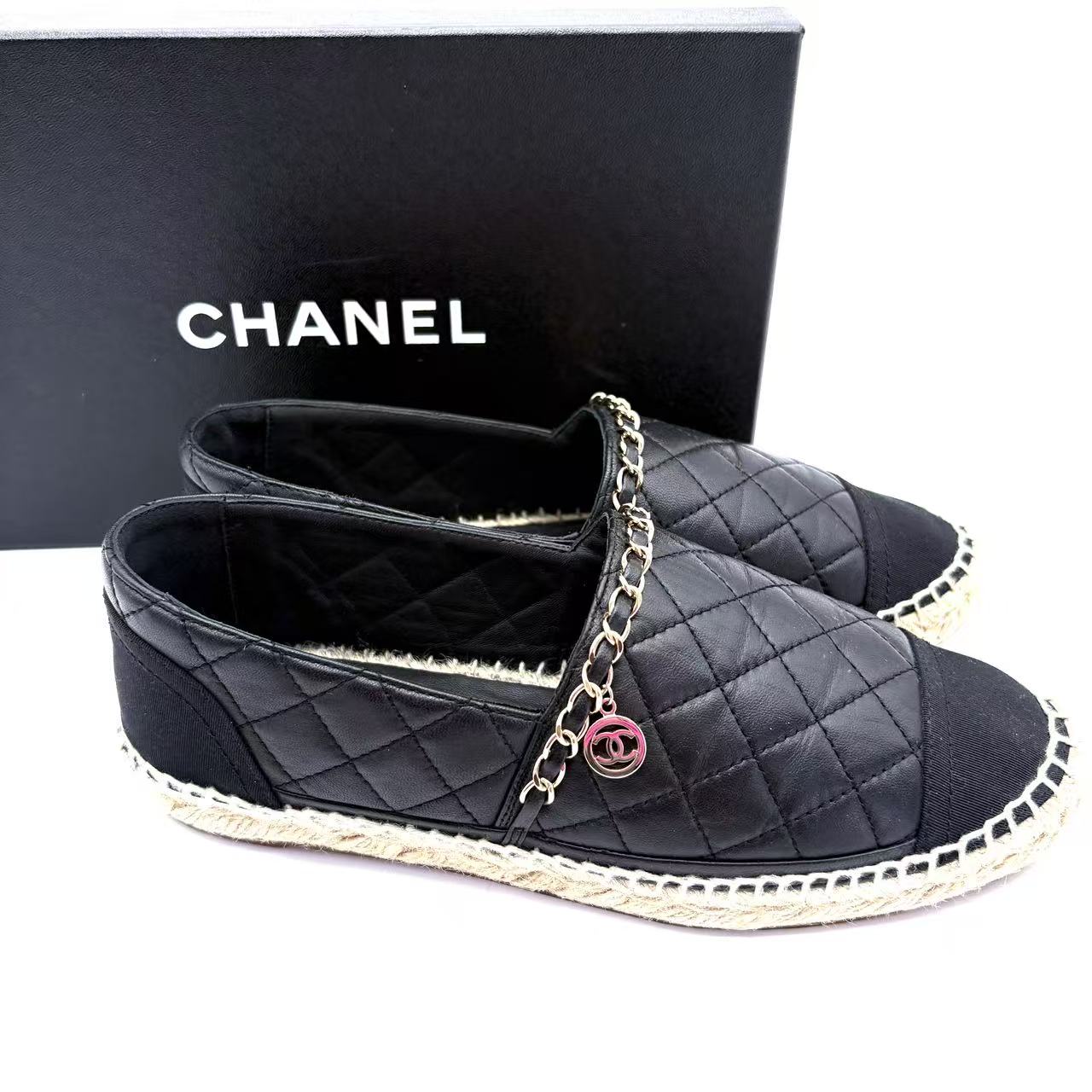 Leather espadrilles Black