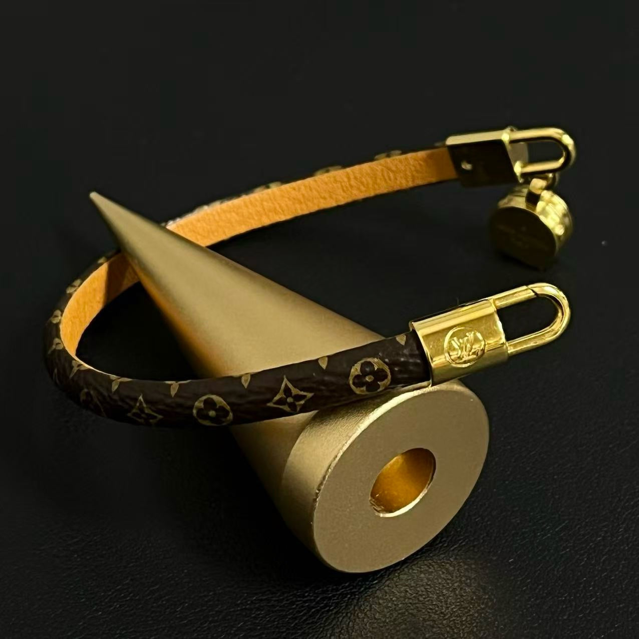 Tribute Bracelet Monogram Canvas with Metal Twins LDJ3989