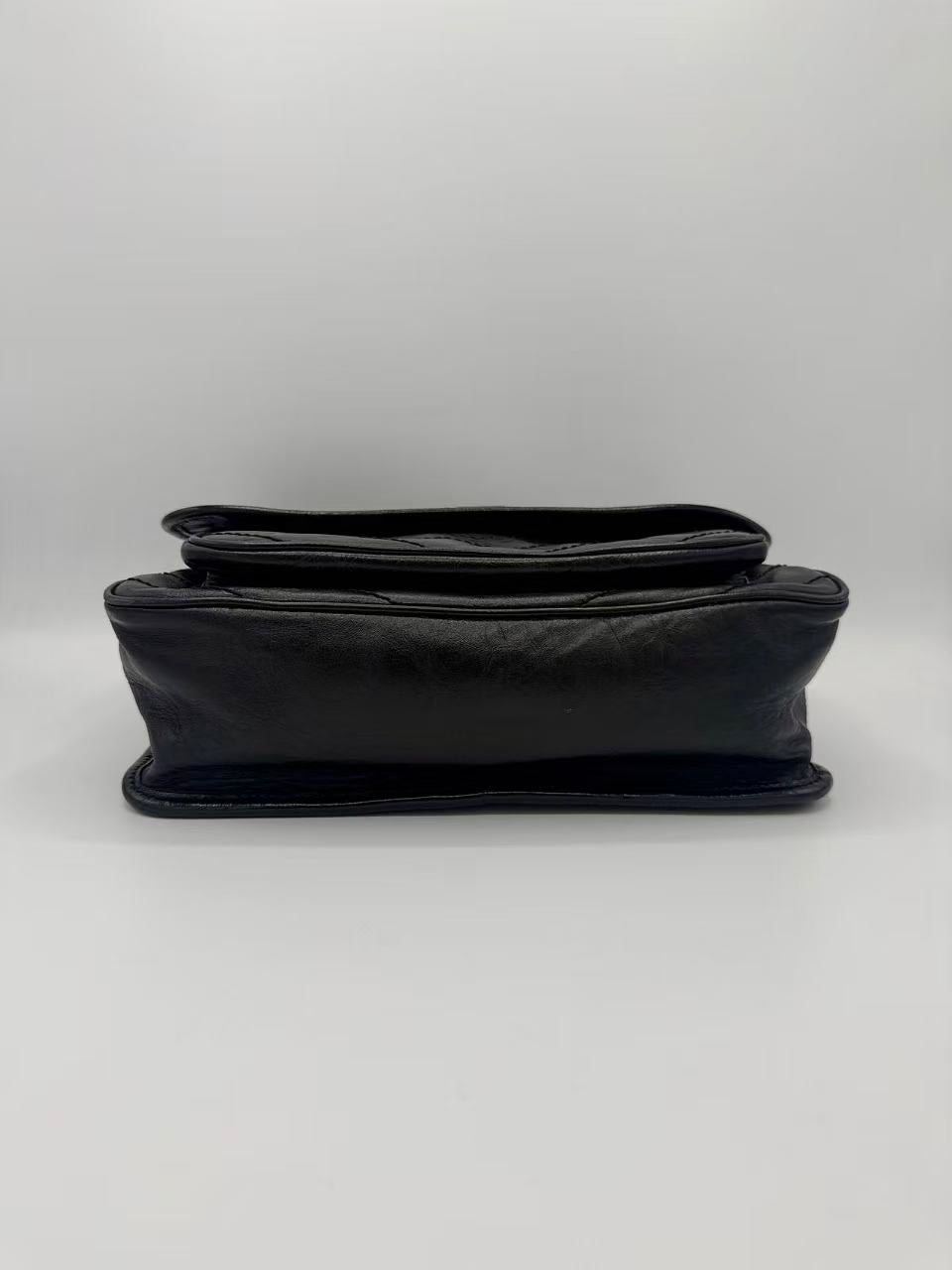 Niki Gold Chain Flap Bag Leather Medium