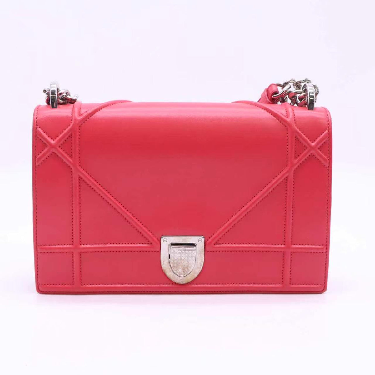 Christian Dior Diorama Flap Bag Grained Calfskin twins B24973