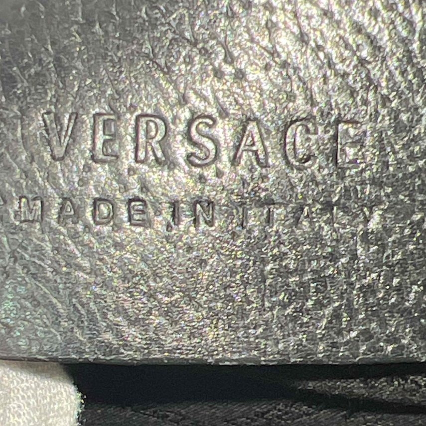 Versace Grained Calfskin La Medusa Pouch Black B24709